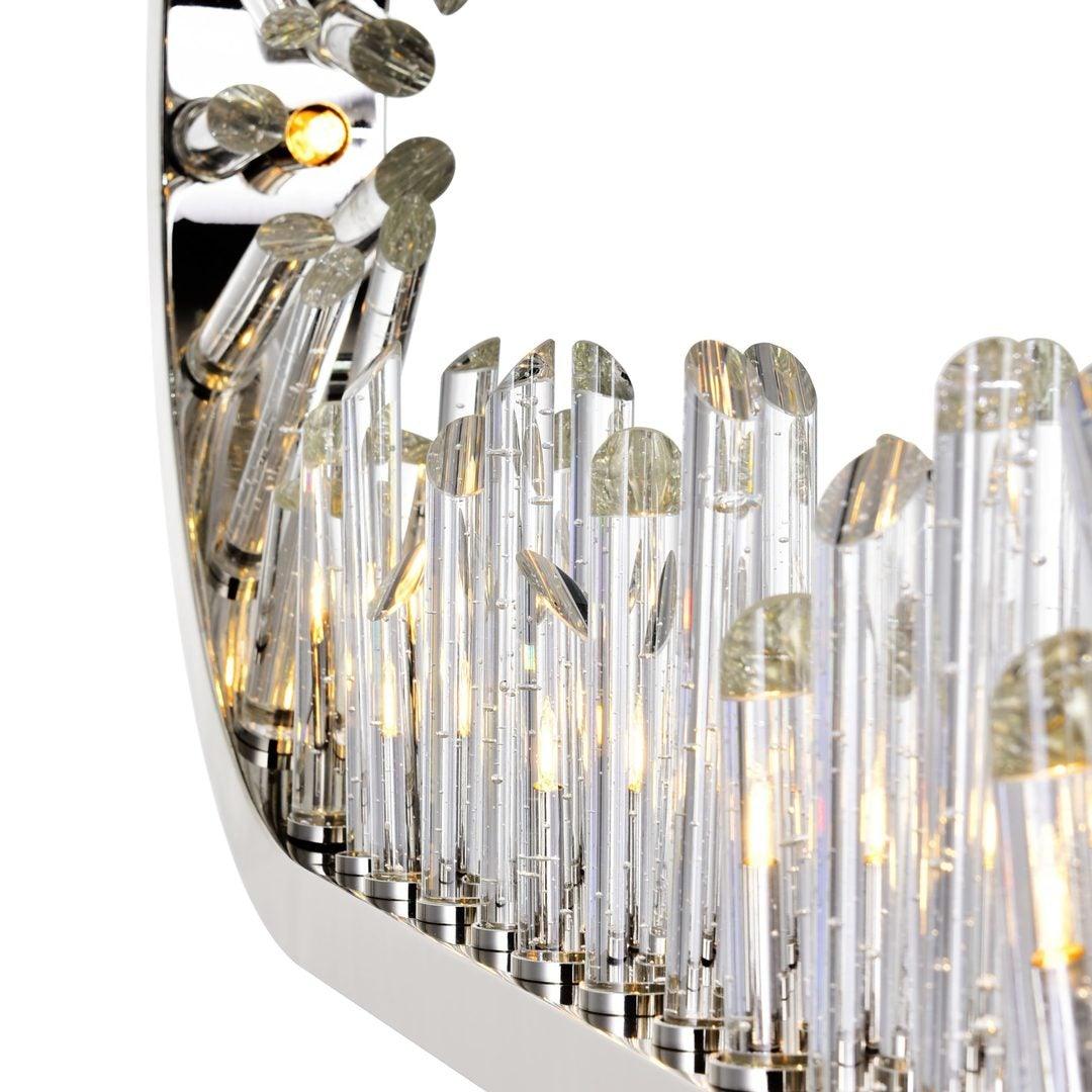 Polished Nickel with Crystal Chandelier - LV LIGHTING