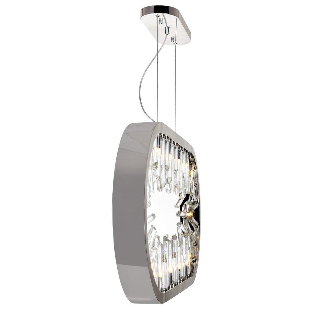 Polished Nickel with Crystal Chandelier - LV LIGHTING
