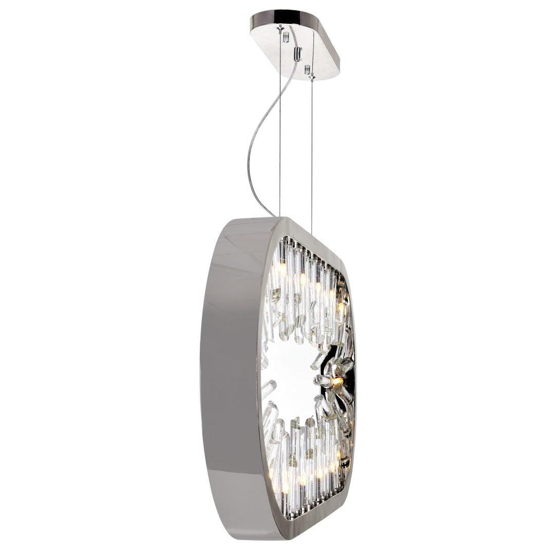 Polished Nickel with Crystal Chandelier - LV LIGHTING