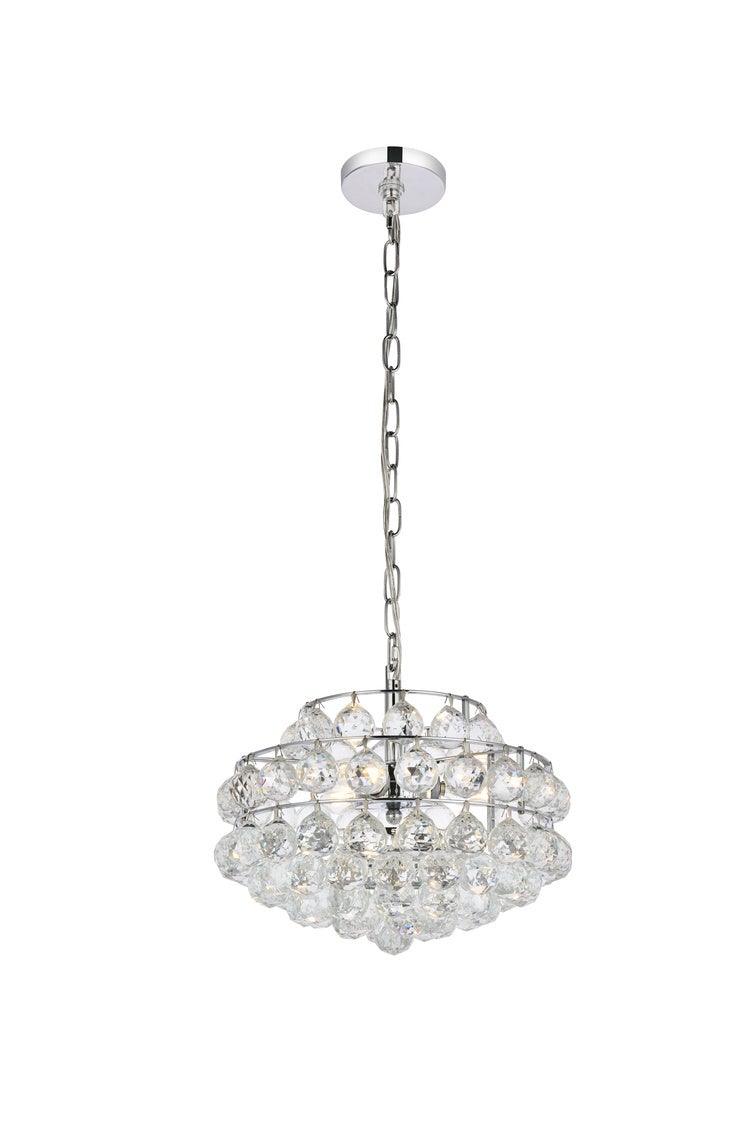 Chrome with Crystal Pendant - LV LIGHTING