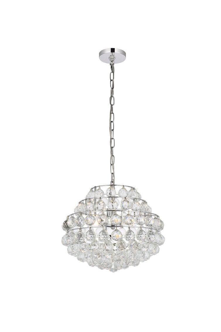 Chrome with Crystal Pendant - LV LIGHTING