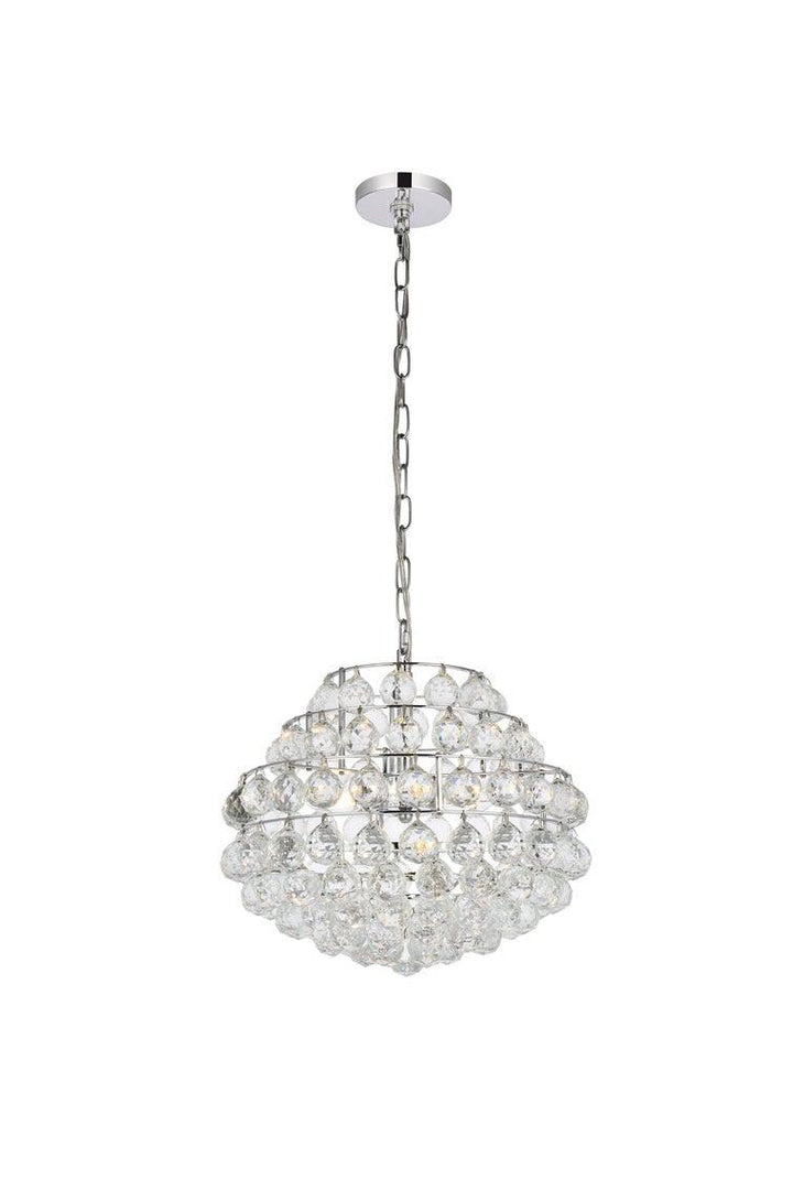 Chrome with Crystal Pendant - LV LIGHTING