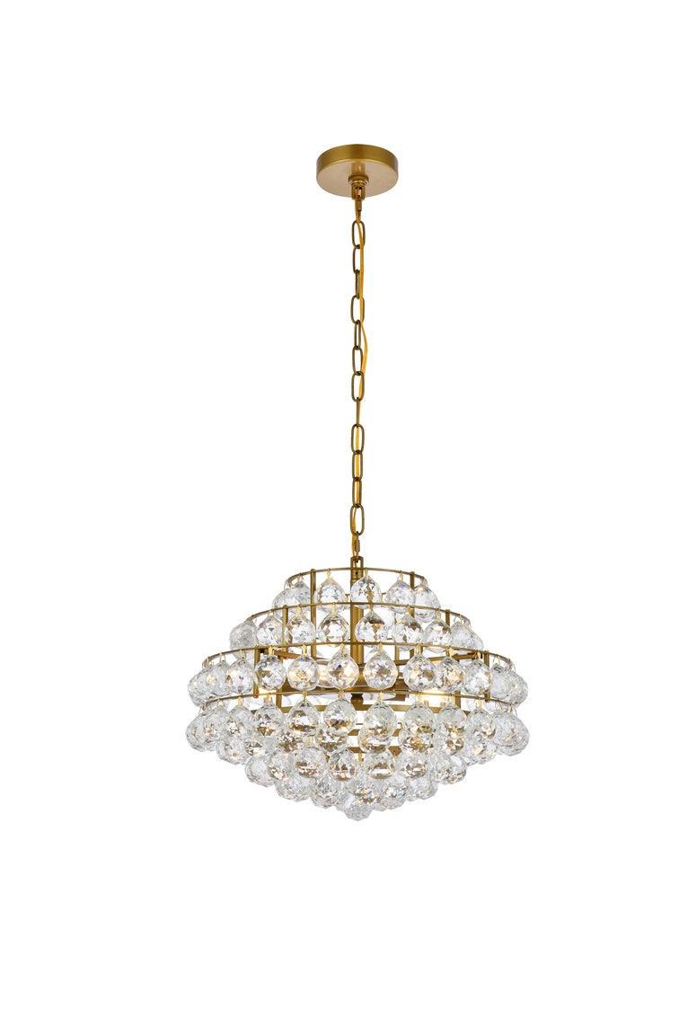 Chrome with Crystal Pendant - LV LIGHTING