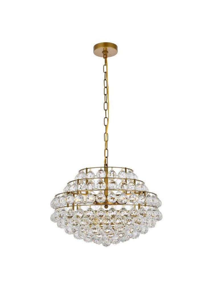 Chrome with Crystal Chandelier - LV LIGHTING