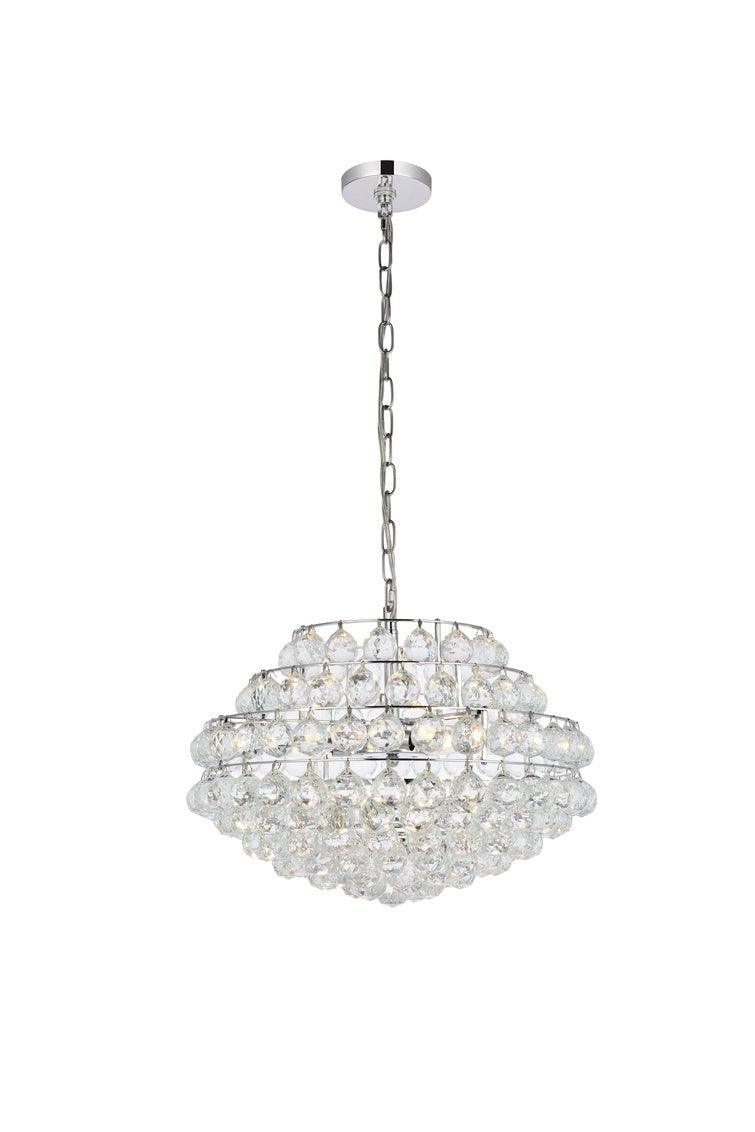 Chrome with Crystal Chandelier - LV LIGHTING