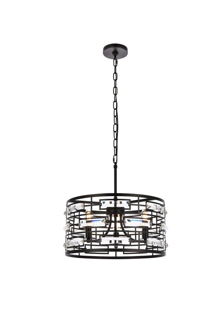 Chrome with Crystal Pendant - LV LIGHTING