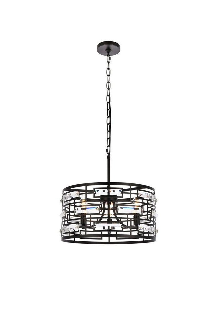 Chrome with Crystal Pendant - LV LIGHTING