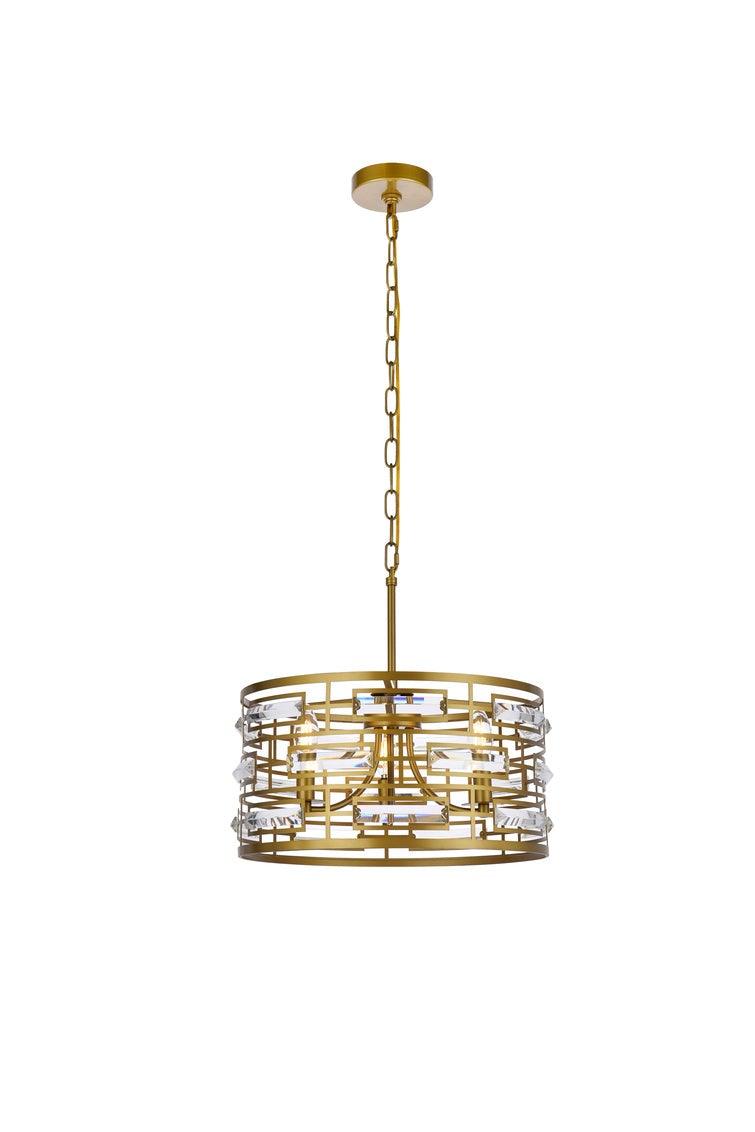 Chrome with Crystal Pendant - LV LIGHTING