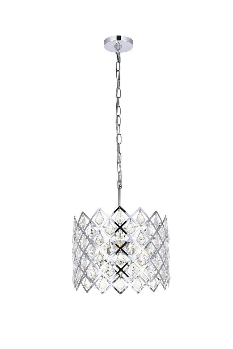 Chrome with Crystal Pendant - LV LIGHTING