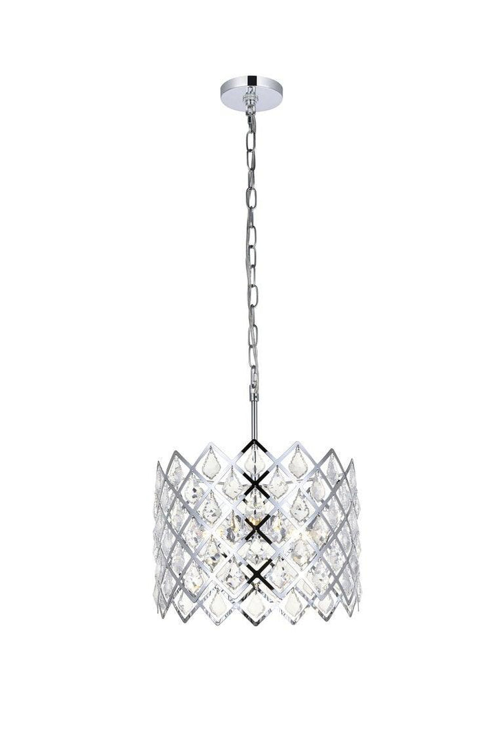 Chrome with Crystal Pendant - LV LIGHTING