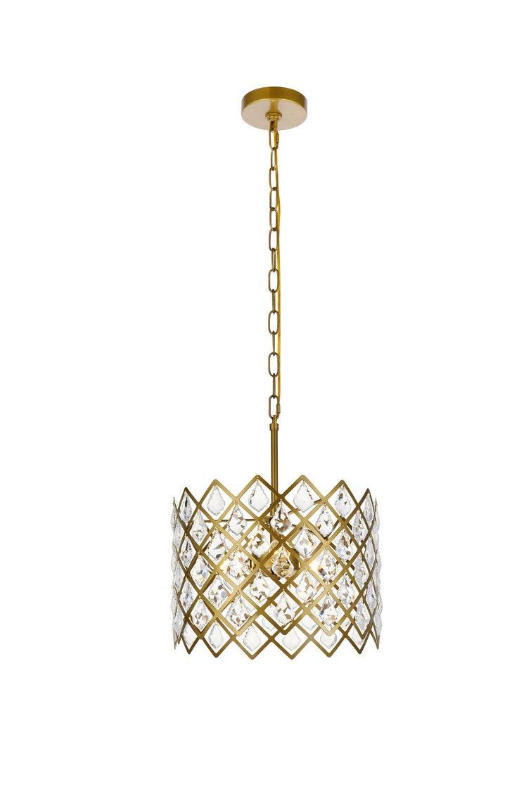 Chrome with Crystal Pendant - LV LIGHTING