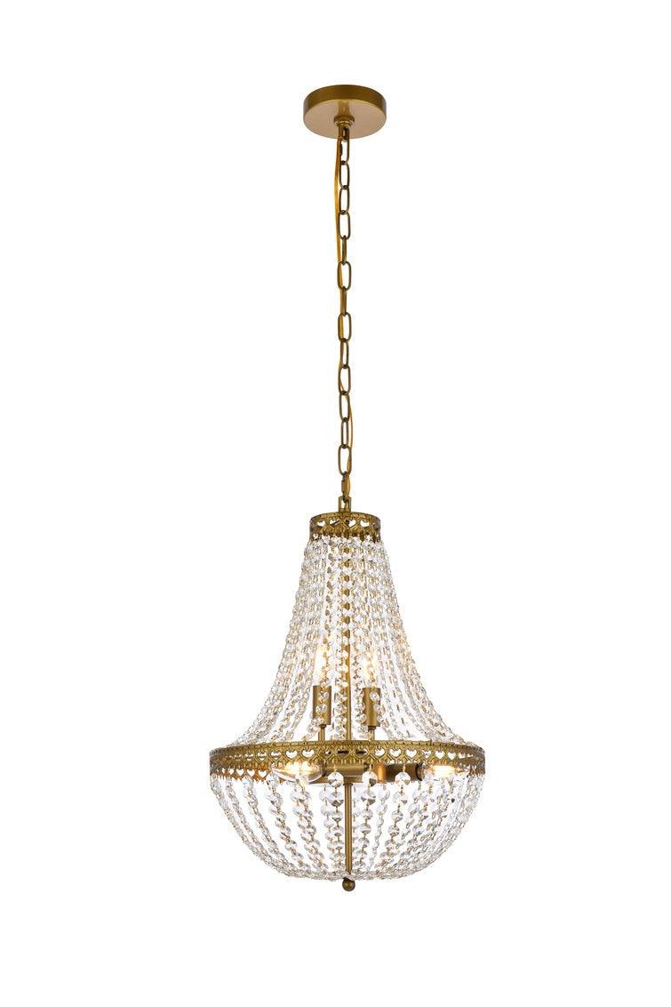 Chrome with Crystal Pendant - LV LIGHTING