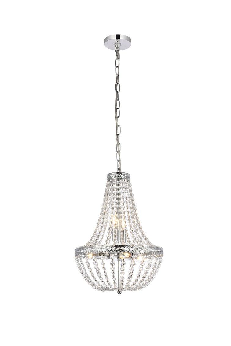 Chrome with Crystal Pendant - LV LIGHTING