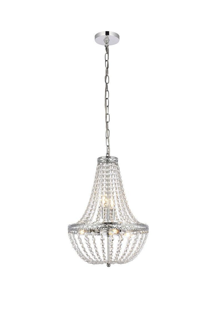 Chrome with Crystal Pendant - LV LIGHTING