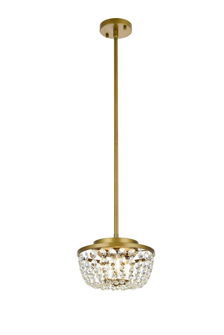 Chrome with Crystal Pendant - LV LIGHTING