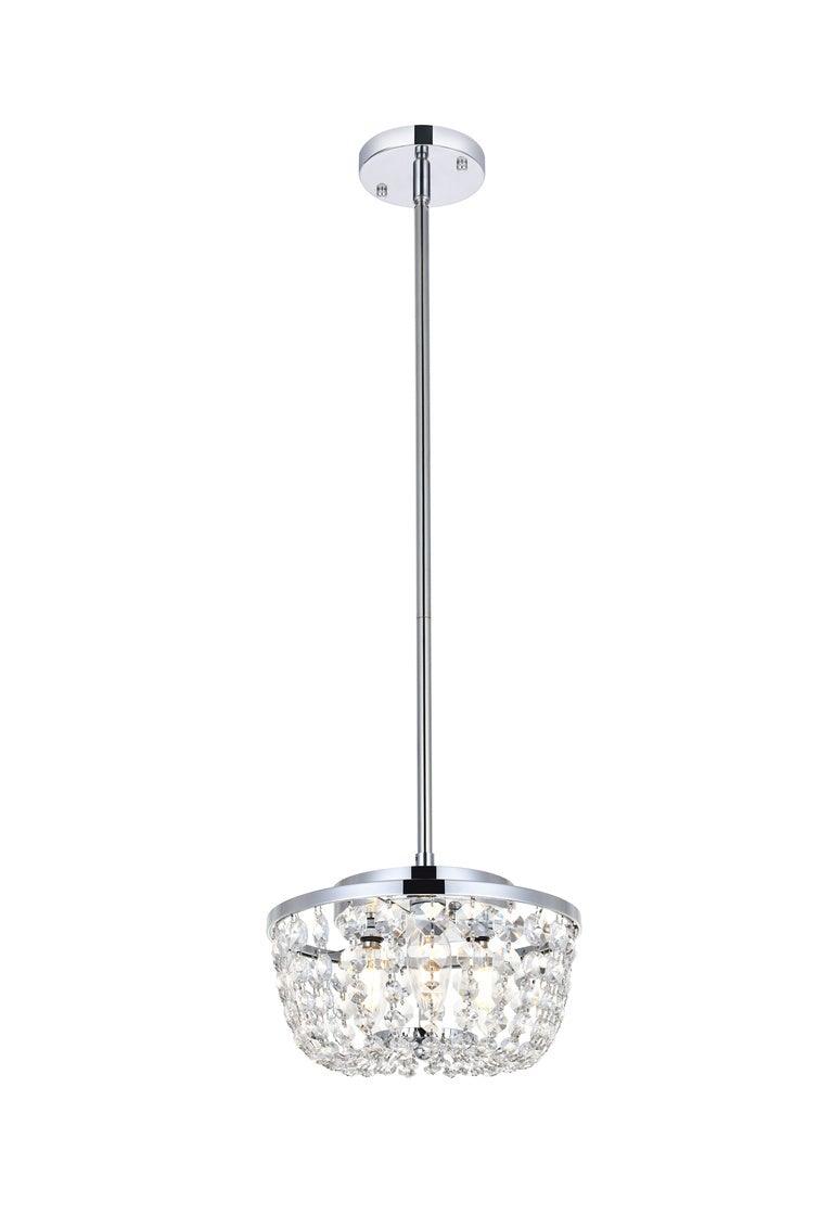 Chrome with Crystal Pendant - LV LIGHTING