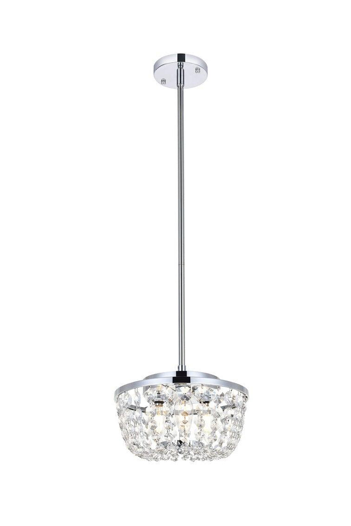 Chrome with Crystal Pendant - LV LIGHTING