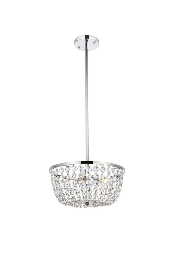 Chrome with Crystal Pendant - LV LIGHTING