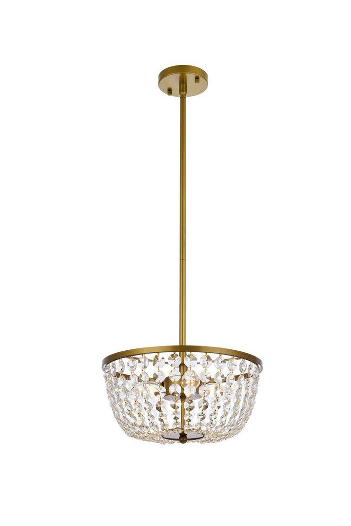 Chrome with Crystal Pendant - LV LIGHTING