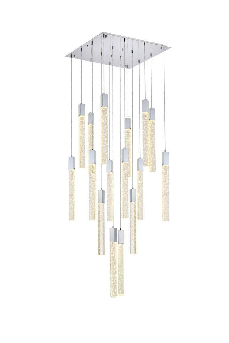 Chrome with 16 Ligths Chandelier - LV LIGHTING