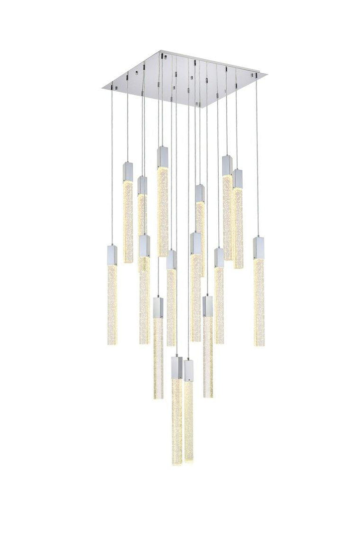 Chrome with 16 Ligths Chandelier - LV LIGHTING
