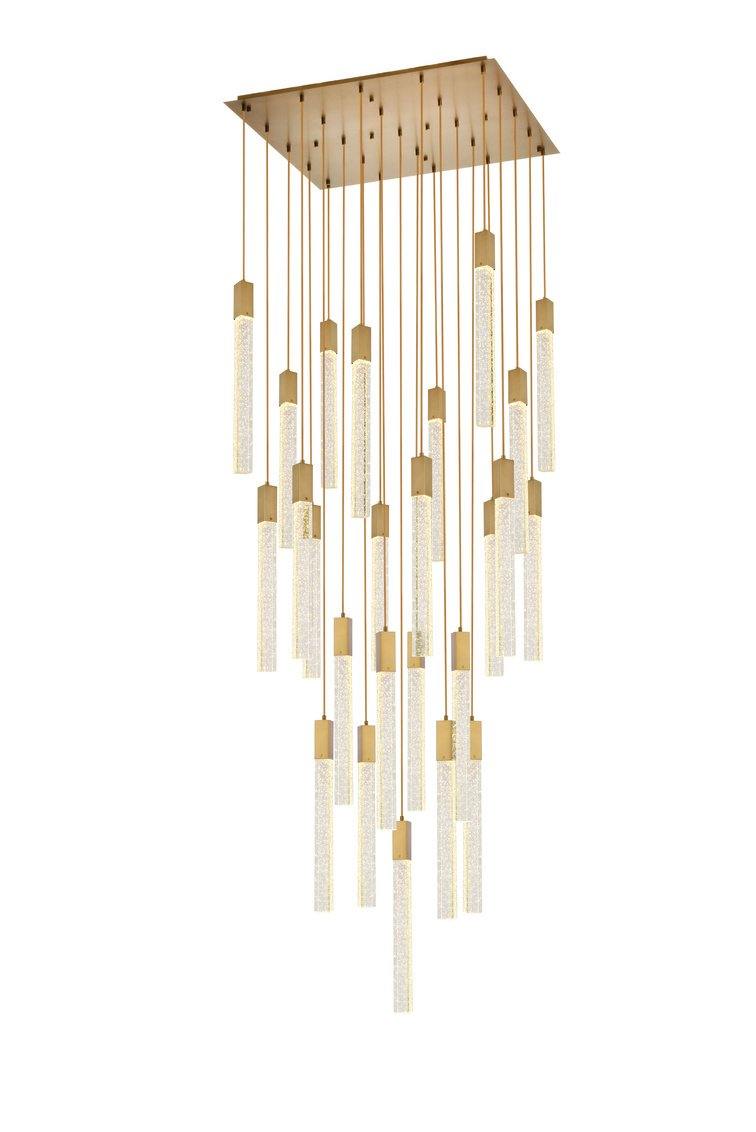 Chrome with 25 Lights Chandelier - LV LIGHTING