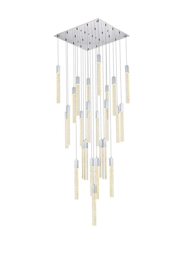 Chrome with 25 Lights Chandelier - LV LIGHTING