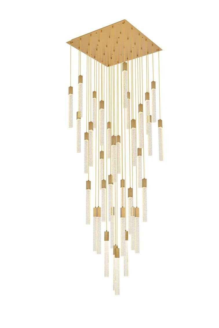 Chrome with 36 Lights Chandelier - LV LIGHTING