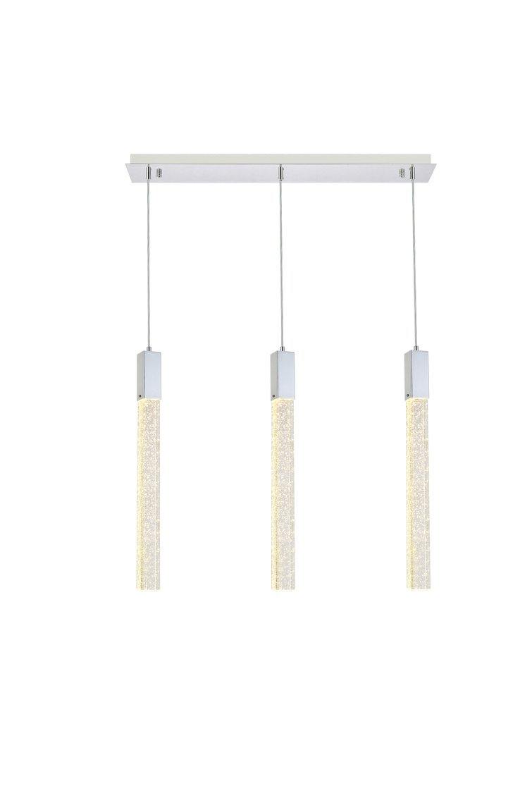 Chrome with Tripple Lights Pendant - LV LIGHTING