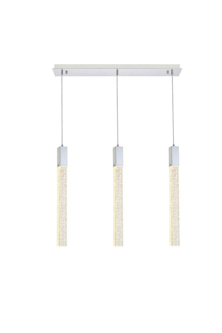 Chrome with Tripple Lights Pendant - LV LIGHTING