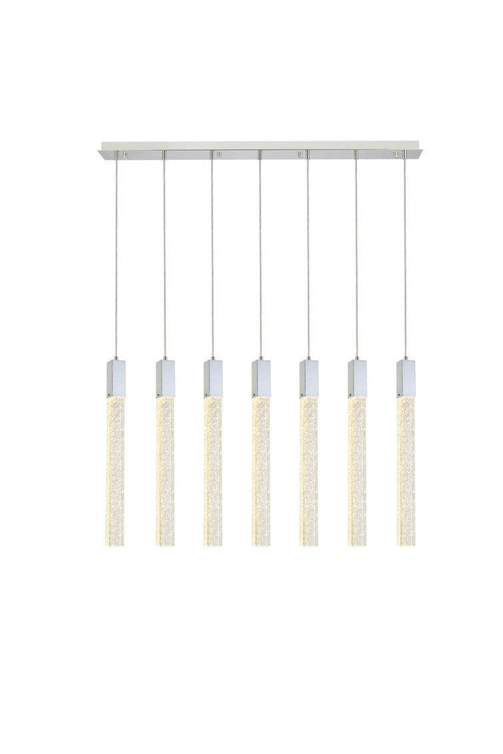 Chrome with 7 Lights Pendant - LV LIGHTING