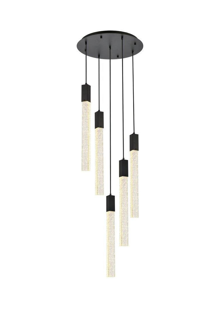 Chrome with 5 Light Pendant - LV LIGHTING