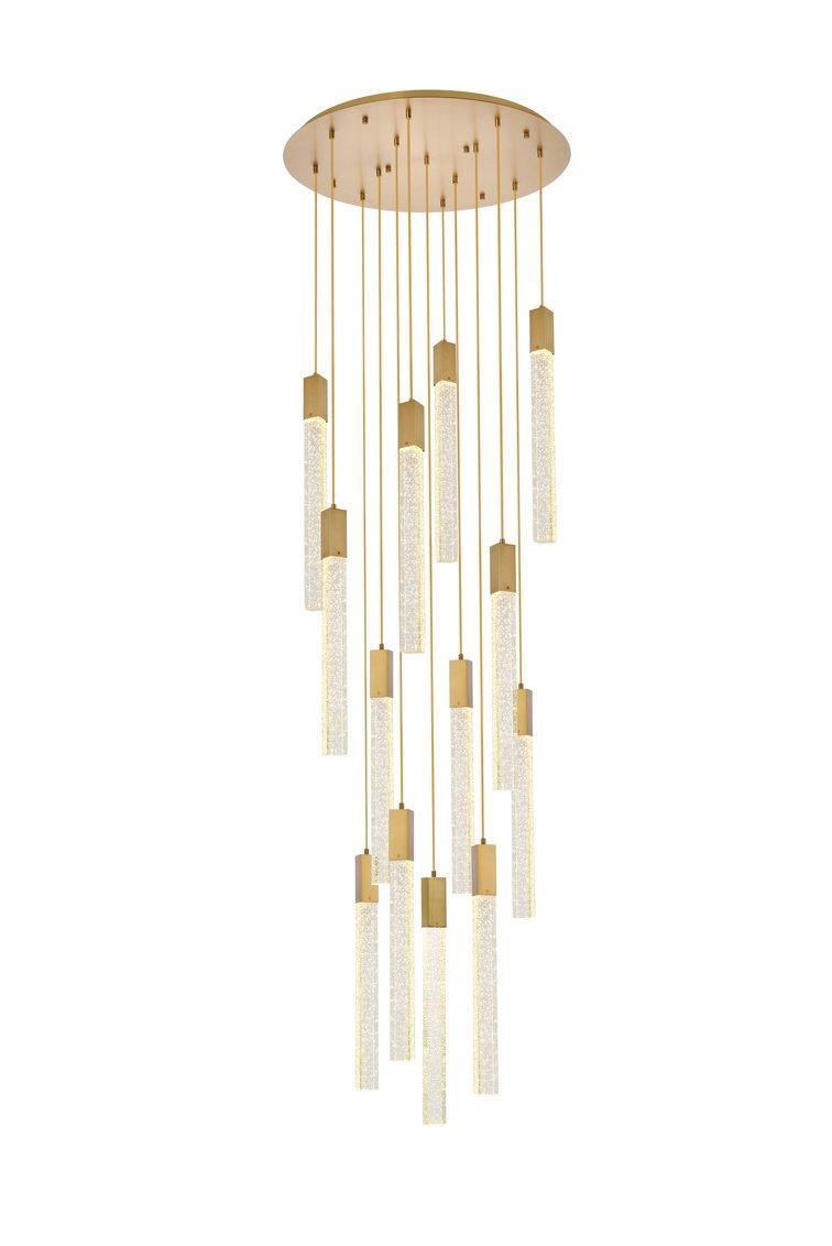 Chrome with 13 Lights Pendant - LV LIGHTING