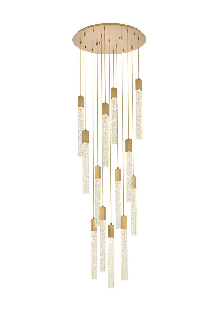 Chrome with 13 Lights Pendant - LV LIGHTING