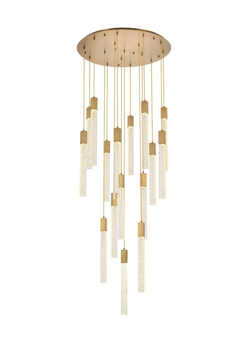 Chrome with 16 Lights Pendant - LV LIGHTING