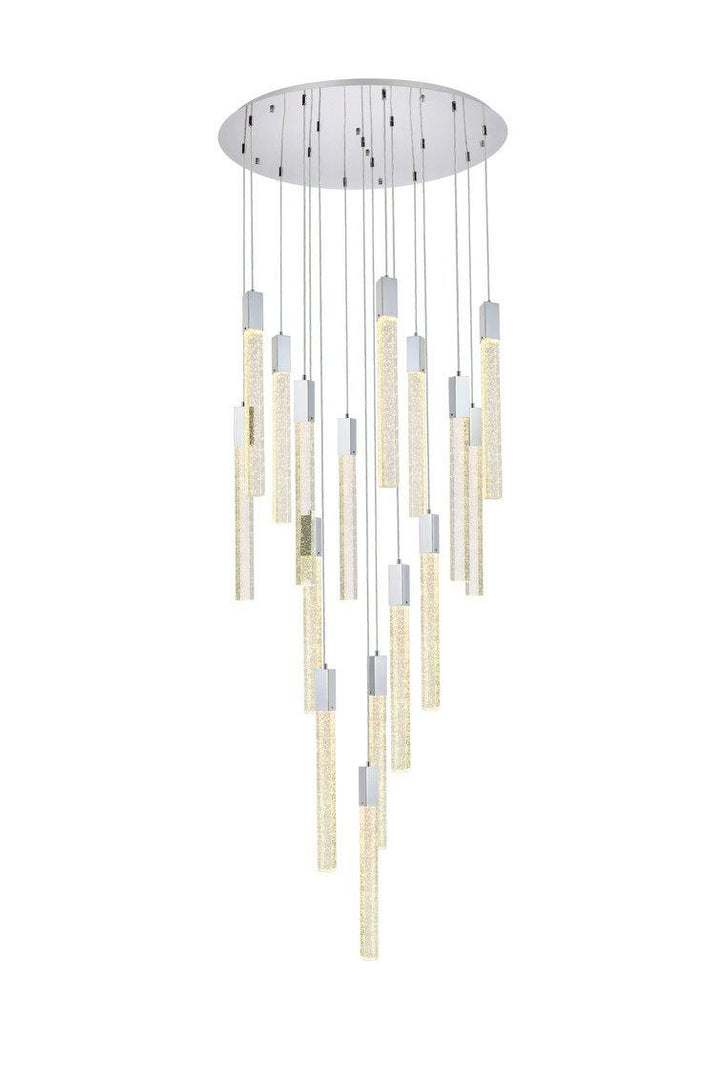 Chrome with 16 Lights Pendant - LV LIGHTING