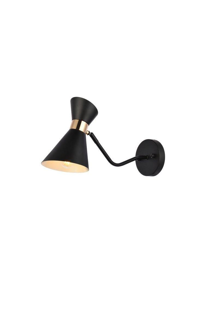 Black Single Light Wall Sconce - LV LIGHTING
