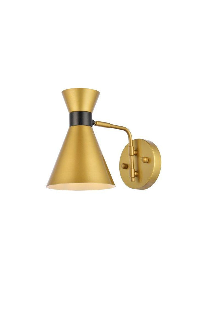 Black with Single Light Wall Sconce - LV LIGHTING