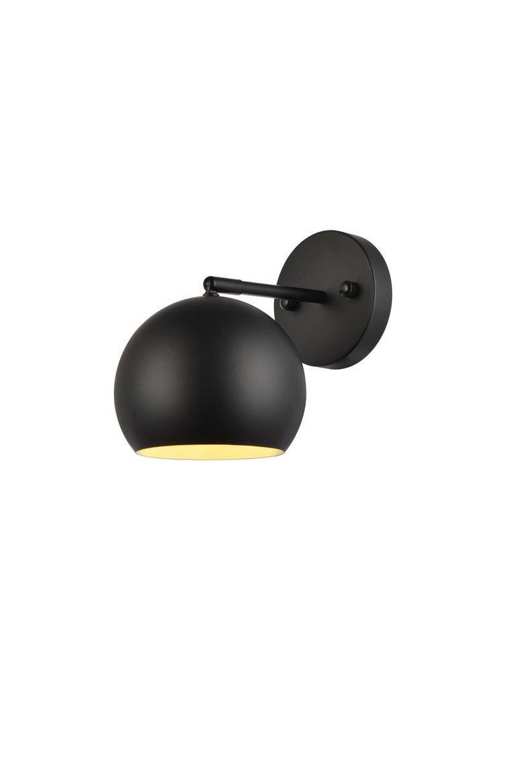 Black Single Light Wall Sconce - LV LIGHTING