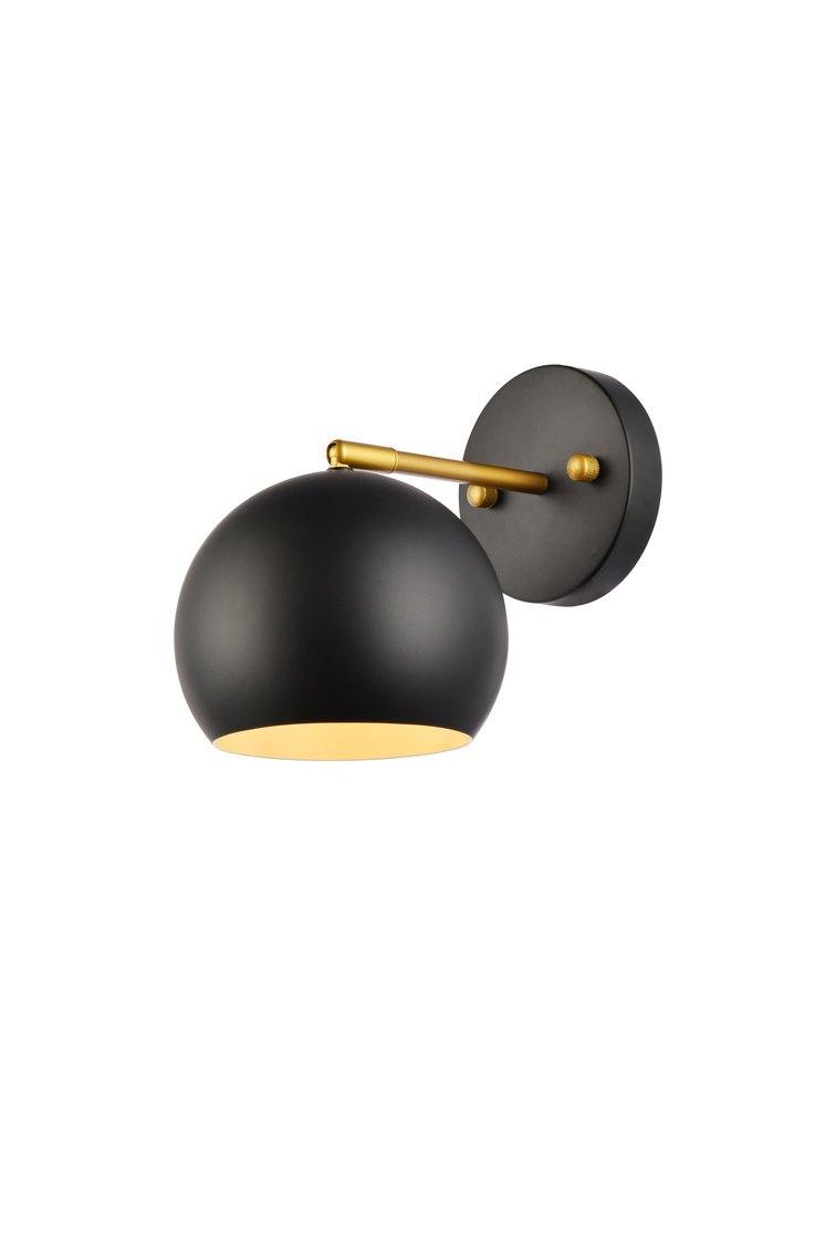 Black Single Light Wall Sconce - LV LIGHTING