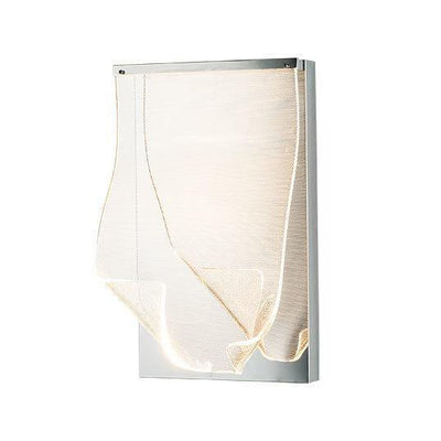 LED Steel Frame with Patterned Acrylic Single Light Wall Sconce - LV LIGHTING