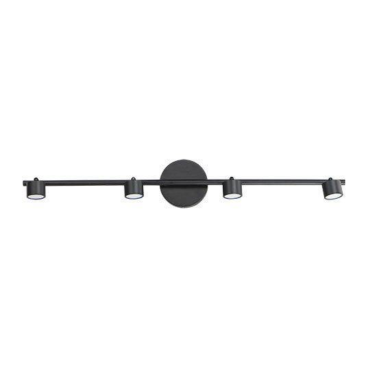 LED Black 4 Lights Vanity Light - LV LIGHTING
