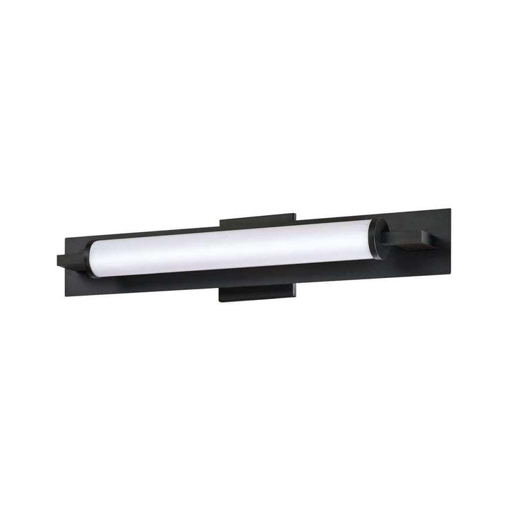 Black with Frosted Shade Vanity Light - LV LIGHTING