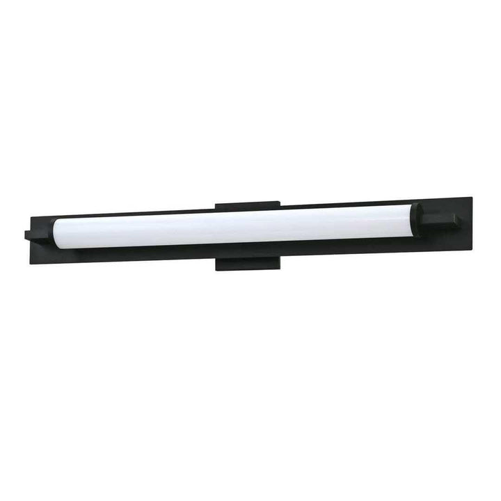 Black with Frosted Shade Vanity Light - LV LIGHTING