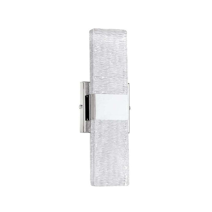 LED Chrome with Glass Shade Wall Sconce - LV LIGHTING