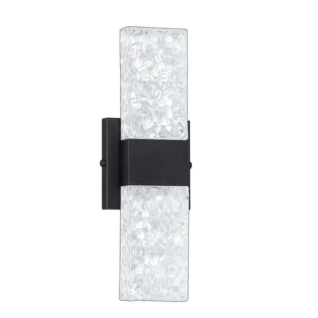 LED Chrome with Glass Shade Wall Sconce - LV LIGHTING