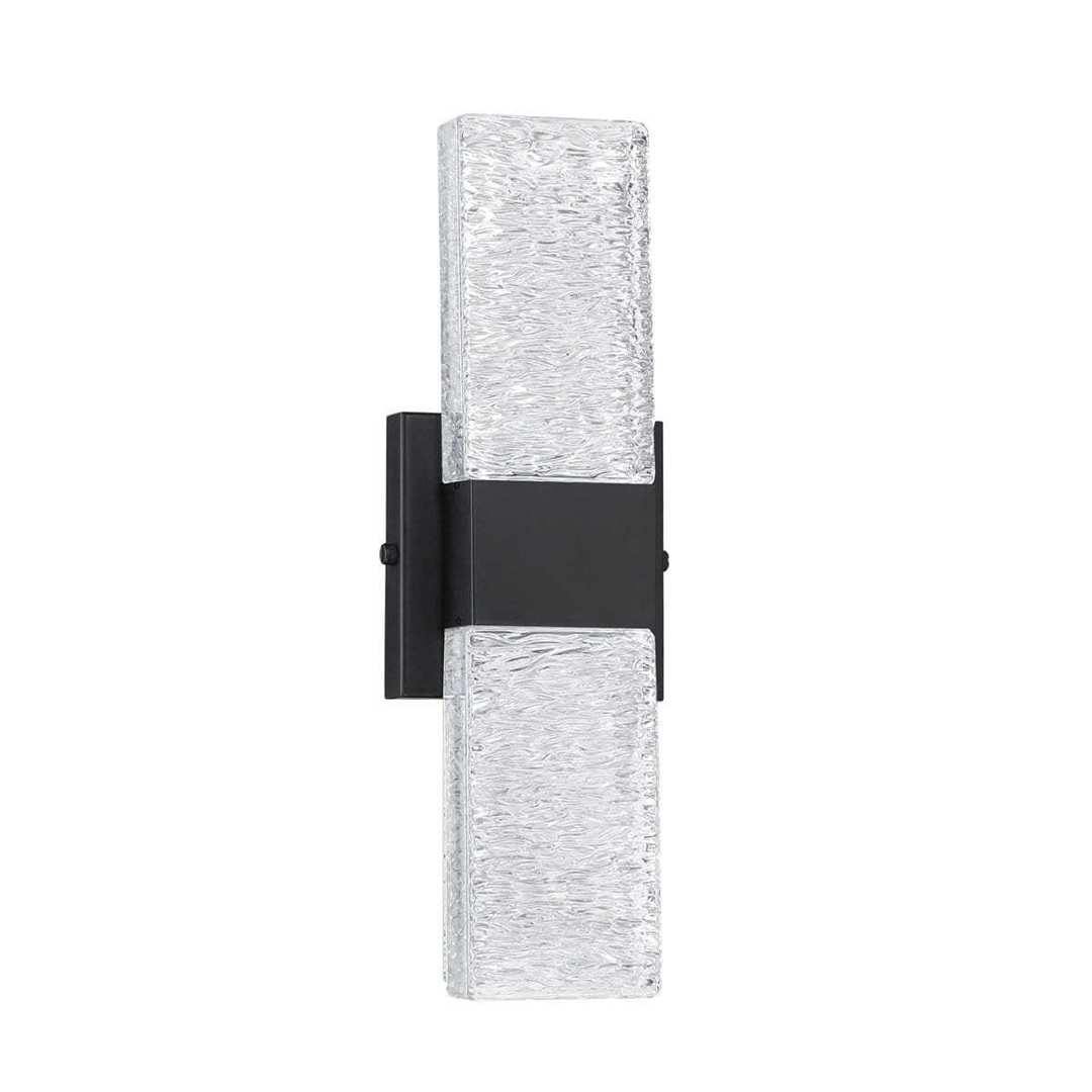 LED Chrome with Glass Shade Wall Sconce - LV LIGHTING