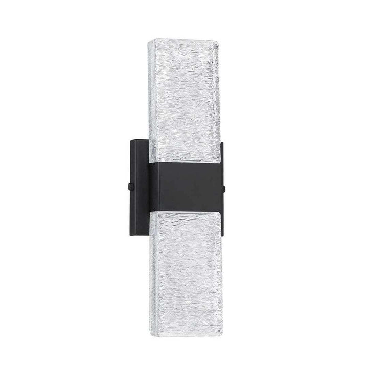 LED Chrome with Glass Shade Wall Sconce - LV LIGHTING