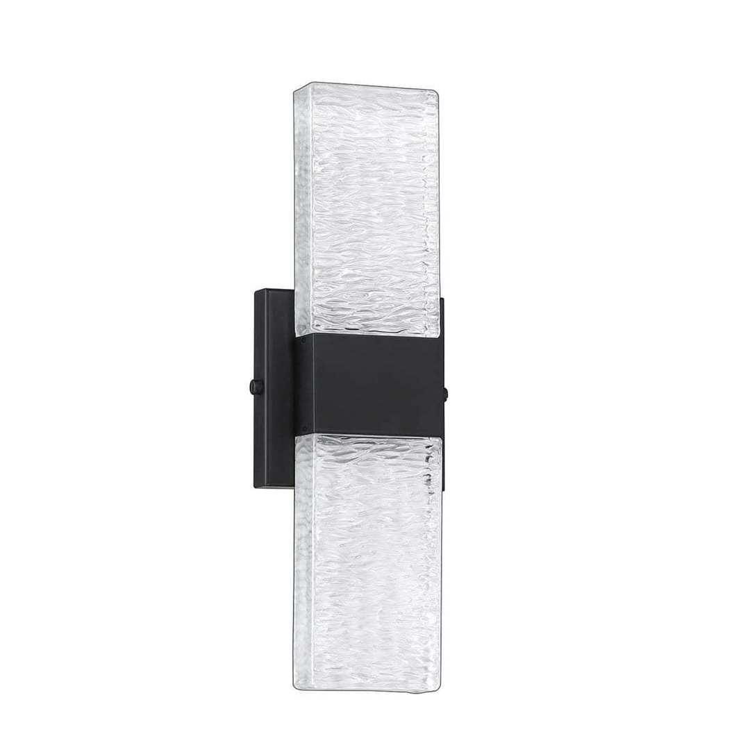 LED Chrome with Glass Shade Wall Sconce - LV LIGHTING