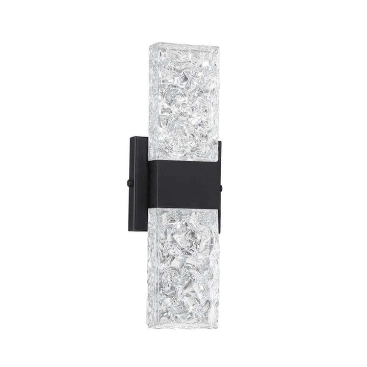 LED Chrome with Glass Shade Wall Sconce - LV LIGHTING